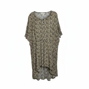 Maurices Floral Tunic Plus 2XL Boho High Low Coquette Cottage core Ditsy Boho